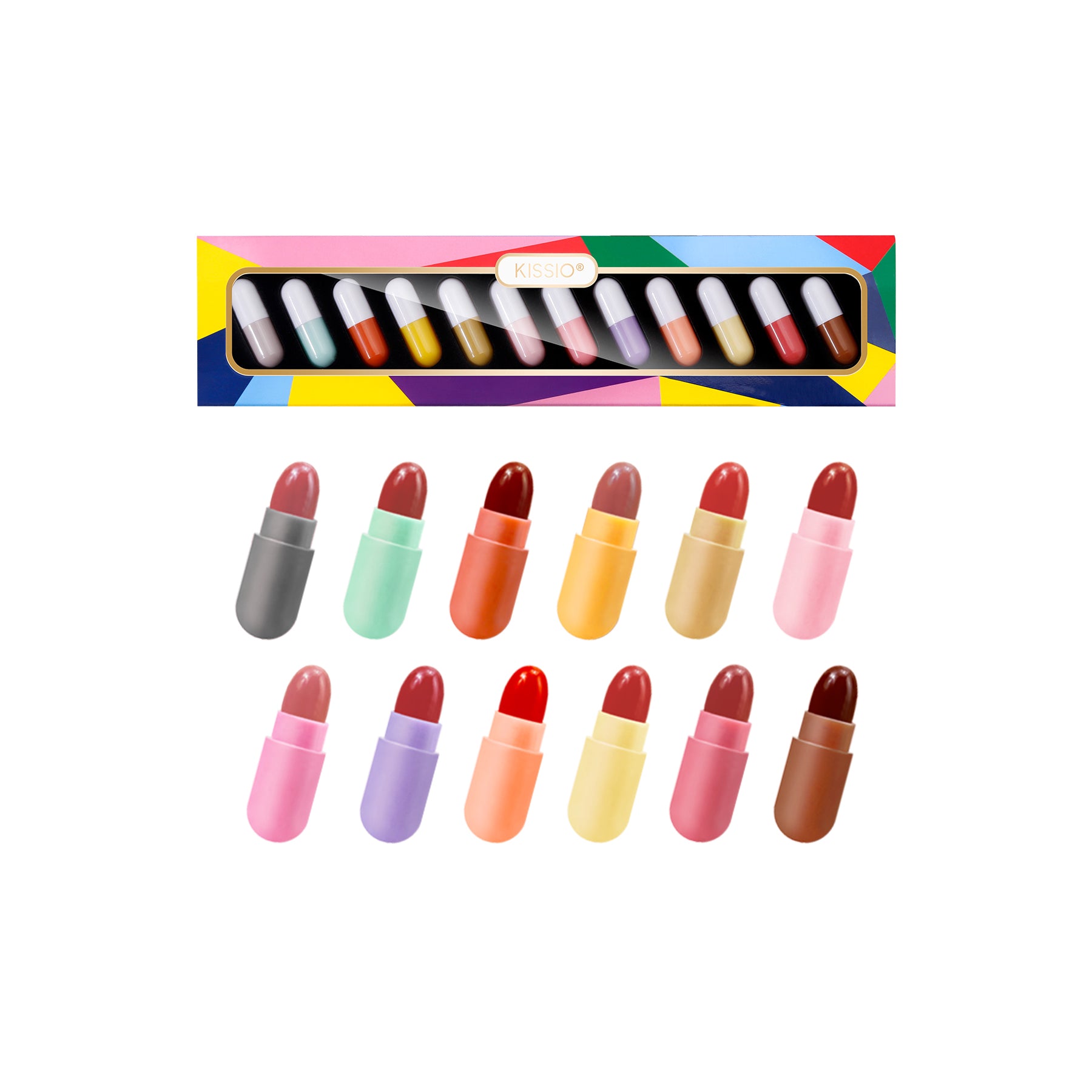 KISSIO Mini Lipstick Set(12 PCS)