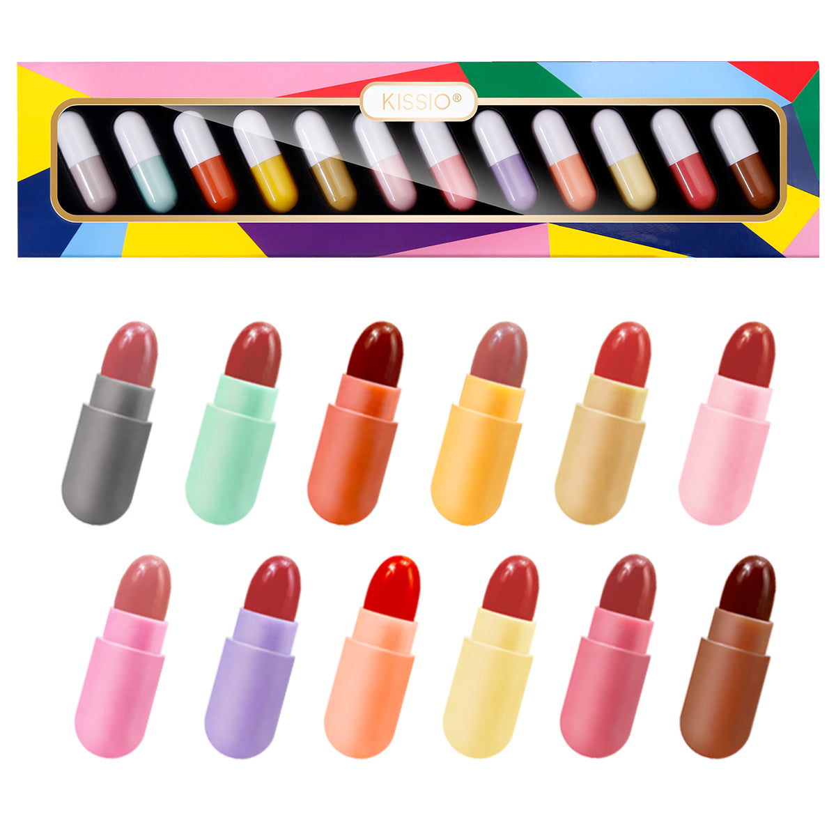 KISSIO Mini Lipstick Set(12 PCS)