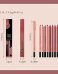 KISSIO Lip Liner,Creamy Lip Pencil,Long Lasting Lip Liner with Sharpener,Matte Finish,Smooth and Soft,Non Dry,Easy to Use,Cruelty free,0.02 oz,06 Fall into
