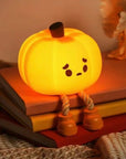 Halloween Pumpkin Night Light,Mini LED Pumpkin Lamp