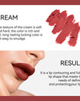 KISSIO Lip Liner,Creamy Lip Pencil,Long Lasting Lip Liner with Sharpener,Matte Finish,Smooth and Soft,Non Dry,Easy to Use,Cruelty free,0.02 oz,06 Fall into