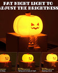 Halloween Pumpkin Night Light,Mini LED Pumpkin Lamp