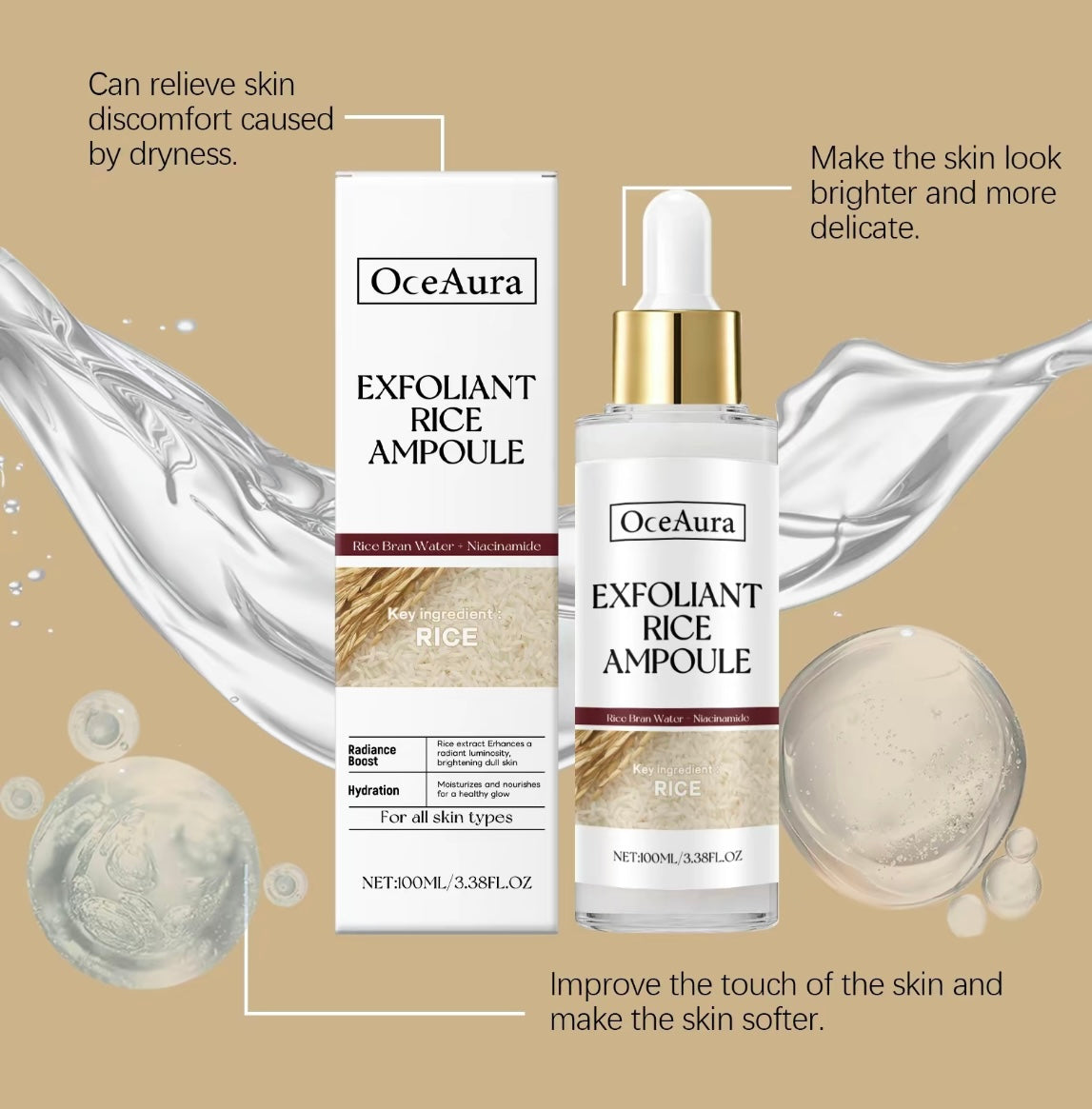 Shine Rice Extract Double Effect Ampoule