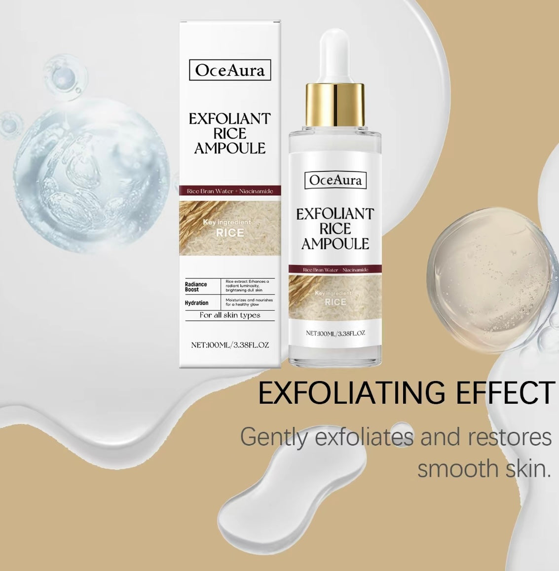 Shine Rice Extract Double Effect Ampoule
