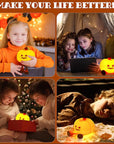 Halloween Pumpkin Night Light,Mini LED Pumpkin Lamp