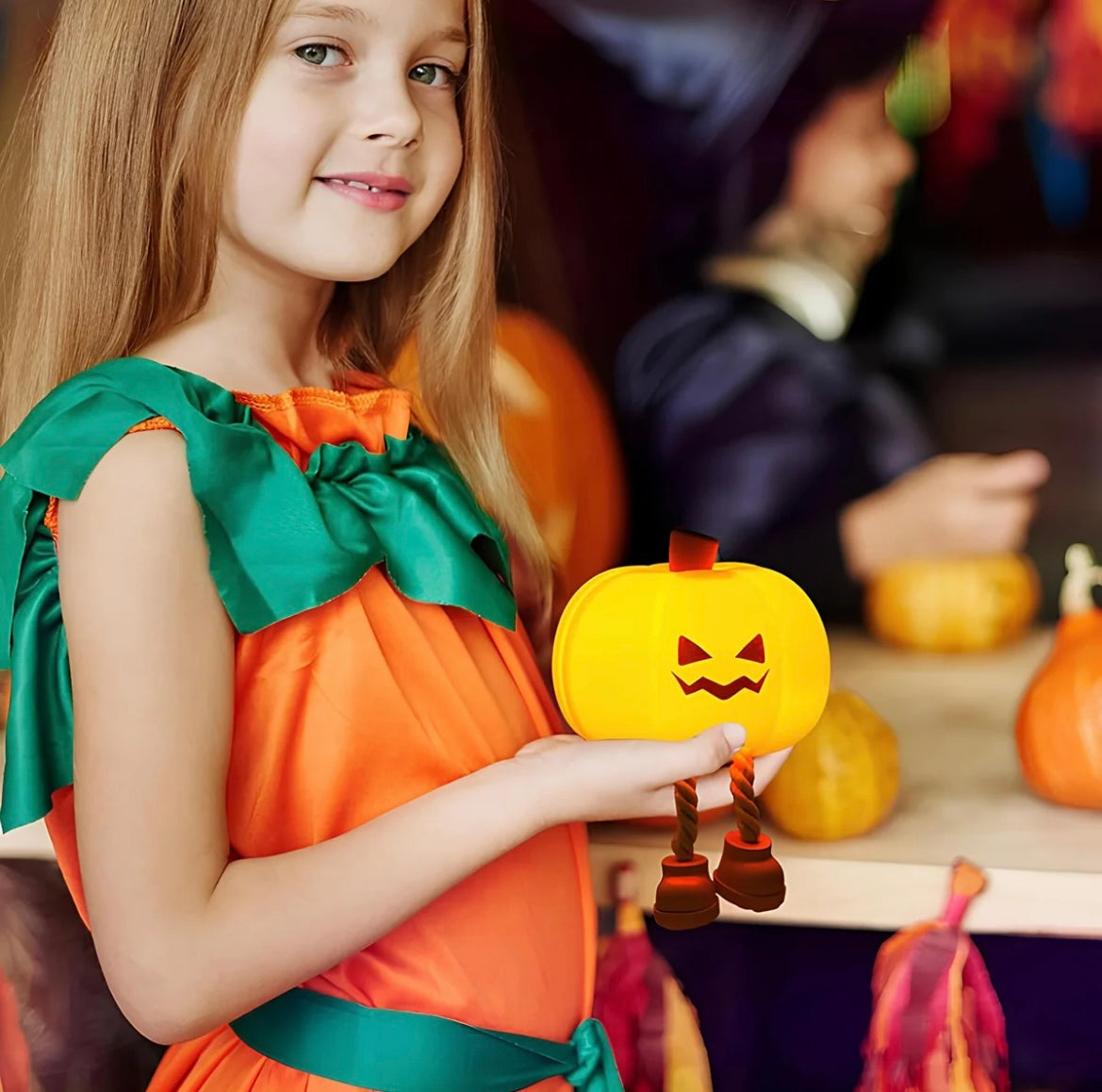 Halloween Pumpkin Night Light,Mini LED Pumpkin Lamp