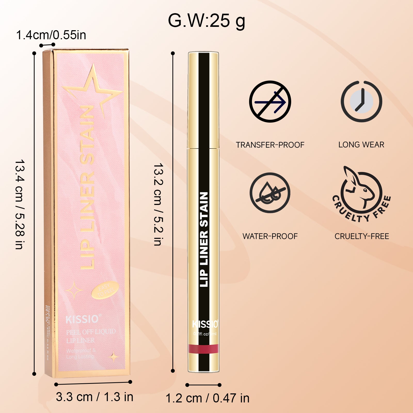 KISSIO Lip Liner Stain
