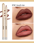 KISSIO Lip Liner,Creamy Lip Pencil,Long Lasting Lip Liner with Sharpener,Matte Finish,Smooth and Soft,Non Dry,Easy to Use,Cruelty free,0.02 oz,06 Fall into