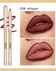 KISSIO Lip Liner,Creamy Lip Pencil,Long Lasting Lip Liner with Sharpener,Matte Finish,Smooth and Soft,Non Dry,Easy to Use,Cruelty free,0.02 oz,06 Fall into