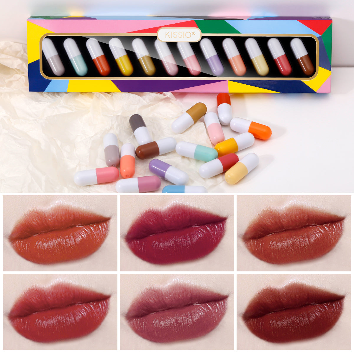 KISSIO Mini Lipstick Set(12 PCS)